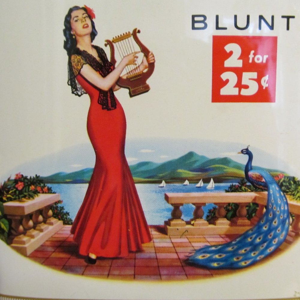Vtg El Producto Blunt Cigar Tin 2 for 25 Cents Cigar Tobacco Tin w Lid - Empty
